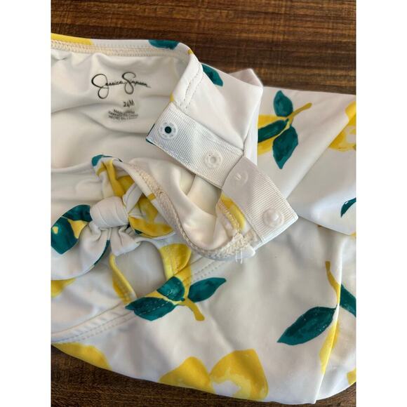 JESSICA SIMPSON Girl’s One Piece RashGuard Swim Suit / Size: 24 Months - Picture 6 of 9